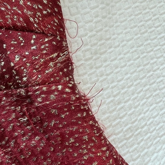 ML MONIQUE LHUILLIER Jacquard Sleeveless High/low Gown - Picture 14 of 16